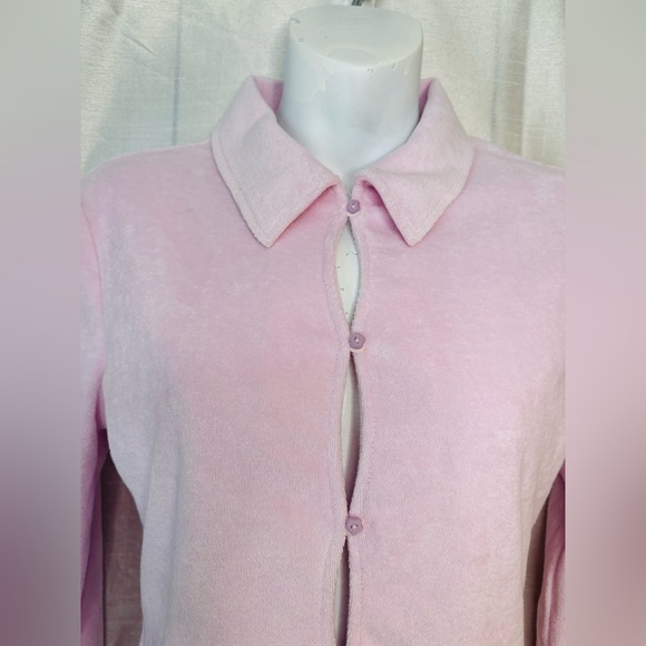 Terry Long-Sleeve Cut Out Top - Picture 3 of 7